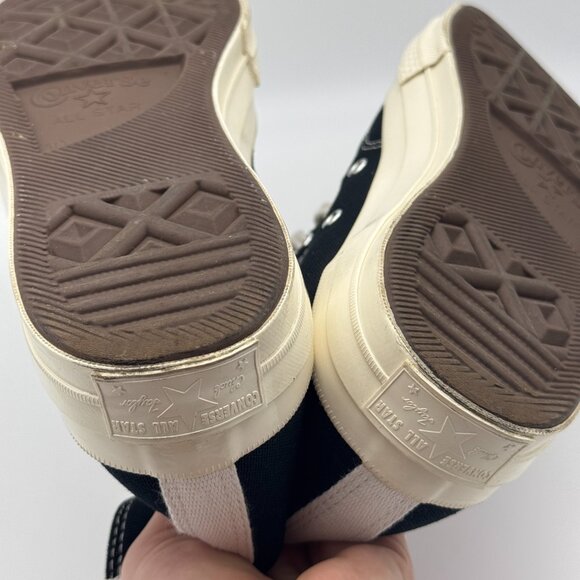 Comme Des Garçons PLAY Converse High Top Sneakers Mens 10 Womens 12 Heart Logo - Picture 10 of 12
